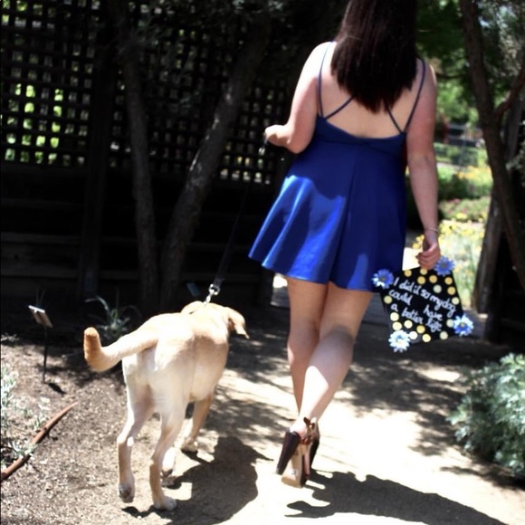 Finn and clover strappy blue mini dress - Picture 2 of 2
